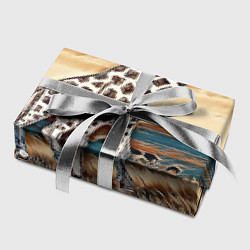 Бумага для упаковки Жираф в африканской саванне, цвет: 3D-принт — фото 2