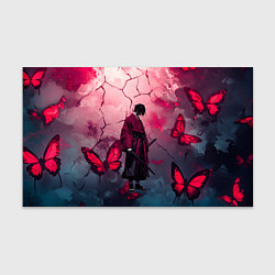 Бумага для упаковки Одинокий самурай среди бабочек, цвет: 3D-принт