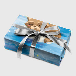 Бумага для упаковки Милый енот спит на облаке, цвет: 3D-принт — фото 2