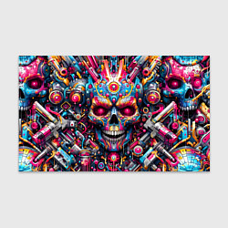 Бумага для упаковки Art cyber skull - ai art fantasy, цвет: 3D-принт