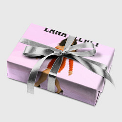 Бумага для упаковки Lana Del Rey - оранжевое платье, цвет: 3D-принт — фото 2