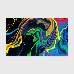 Бумага для упаковки Разводы и переливы разноцветной краски, цвет: 3D-принт