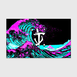 Бумага для упаковки Doom самураи неоновая волна, цвет: 3D-принт