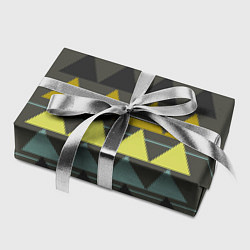 Бумага для упаковки Абстрактный лес, геометрический с однотоном, цвет: 3D-принт — фото 2