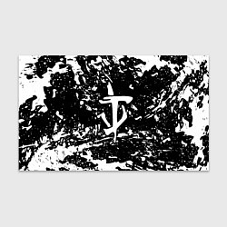 Бумага для упаковки Doom краски белые штрихи, цвет: 3D-принт