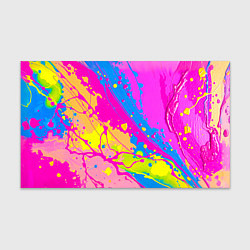 Бумага для упаковки Яркая абстракция из розовых и голубых красок, цвет: 3D-принт