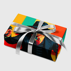 Бумага для упаковки Мужчина с пистолетом поп-арт, цвет: 3D-принт — фото 2