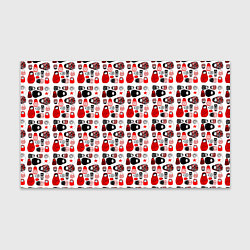 Бумага для упаковки Много матрешек