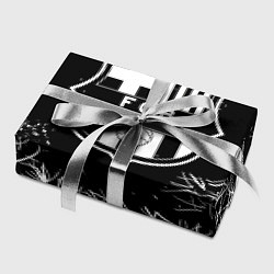 Бумага для упаковки Barcelona деревья белые ночь, цвет: 3D-принт — фото 2