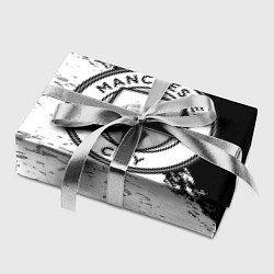 Бумага для упаковки Манчестер сити черно белые краски, цвет: 3D-принт — фото 2
