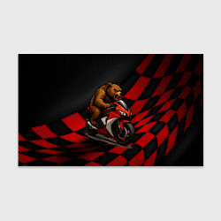 Бумага для упаковки Медведь мотоциклист, цвет: 3D-принт