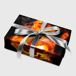 Бумага для упаковки Горящая тыква джек, цвет: 3D-принт — фото 2