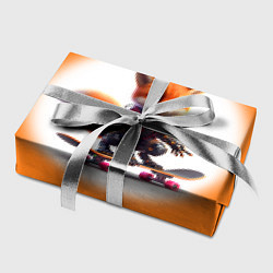 Бумага для упаковки Cyber fox cub is a cool skateboarder - ai art, цвет: 3D-принт — фото 2