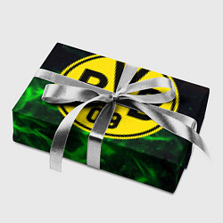 Бумага для упаковки Borussia красно зеленый огонь, цвет: 3D-принт — фото 2