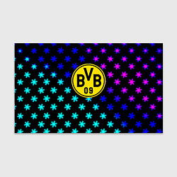 Бумага для упаковки Borussia неоновые снежинки, цвет: 3D-принт