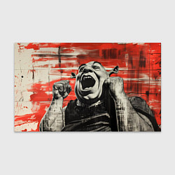 Бумага для упаковки Шрек радуется, цвет: 3D-принт