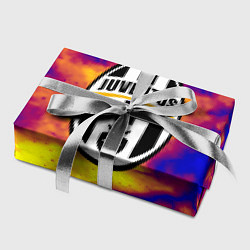 Бумага для упаковки Ювентус неоновый шторм, цвет: 3D-принт — фото 2