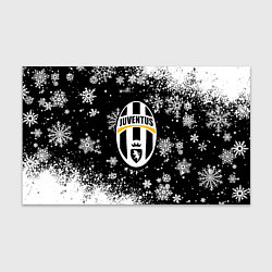 Бумага для упаковки Ювентус белые снежинки краски, цвет: 3D-принт