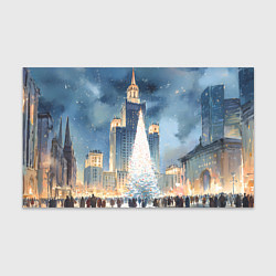 Бумага для упаковки Новый год в Москве, цвет: 3D-принт