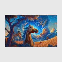 Бумага для упаковки Лошадь на фоне синего неба, цвет: 3D-принт