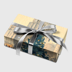 Бумага для упаковки Москва новогодняя елка, цвет: 3D-принт — фото 2