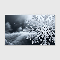 Бумага для упаковки Снежинка на черно белое, цвет: 3D-принт