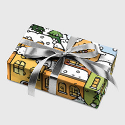 Бумага для упаковки Новогодний снегопад, цвет: 3D-принт — фото 2