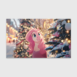 Бумага для упаковки Удивленная лошадка - Новый год