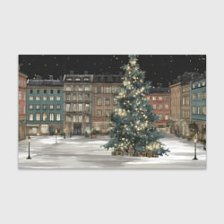 Бумага для упаковки Елка во дворе, цвет: 3D-принт