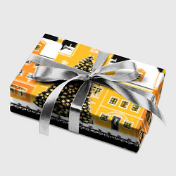 Бумага для упаковки Новогодняя ночь в городе, цвет: 3D-принт — фото 2