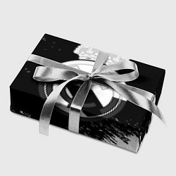 Бумага для упаковки Реал Мадрид черно белые краски, цвет: 3D-принт — фото 2