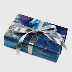 Бумага для упаковки Сияющая новогодняя лошадка, цвет: 3D-принт — фото 2