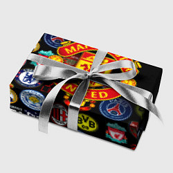 Бумага для упаковки Манчестер логотипы команд, цвет: 3D-принт — фото 2