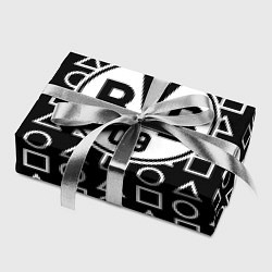 Бумага для упаковки Borussia геометрия черно белая, цвет: 3D-принт — фото 2