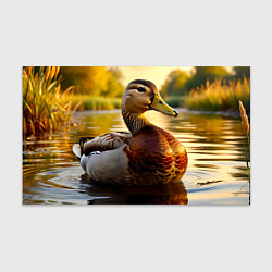 Бумага для упаковки Утка на пруду, цвет: 3D-принт