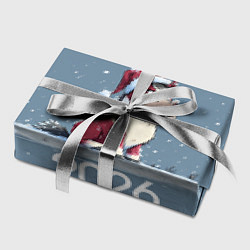 Бумага для упаковки 2026 Новогодняя карикатурная лошадка, цвет: 3D-принт — фото 2