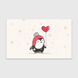 Бумага для упаковки Влюбленный пингвин, цвет: 3D-принт