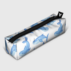 Пенал для ручек Косяк китов, цвет: 3D-принт