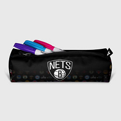 Пенал для ручек Brooklyn Nets 1, цвет: 3D-принт — фото 2