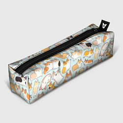 Пенал для ручек Милые корги, цвет: 3D-принт