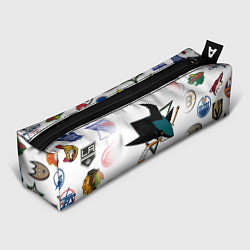 Пенал для ручек San Jose Sharks NHL teams pattern, цвет: 3D-принт