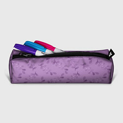 Пенал для ручек Листья на фиолетовом фоне, цвет: 3D-принт — фото 2