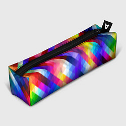 Пенал для ручек Пиксельная радуга, цвет: 3D-принт