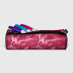 Пенал для ручек Розовые фламинго, цвет: 3D-принт — фото 2