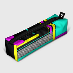 Пенал для ручек Геометрический неоновый узор, цвет: 3D-принт