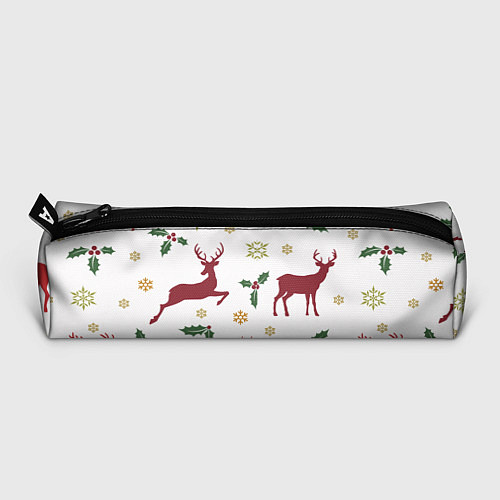 Пенал Новогодние Олени Снежинки / 3D-принт – фото 3