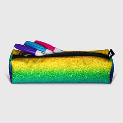 Пенал для ручек Блестки радуга, цвет: 3D-принт — фото 2