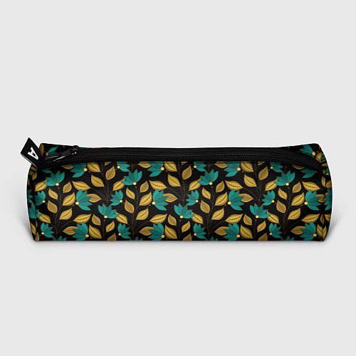 Пенал Золотые и зеленые листья / 3D-принт – фото 3
