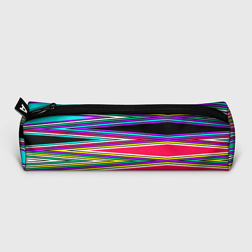 Пенал Разноцветный радужный полосатый принт / 3D-принт – фото 3
