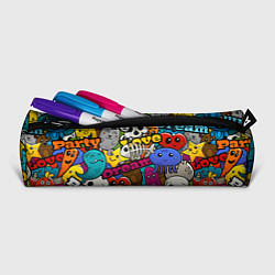 Пенал для ручек Красочный паттерн из мультяшных героев, цвет: 3D-принт — фото 2